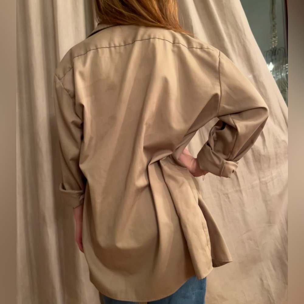 Dickies Khaki Button Down Size Medium - image 3